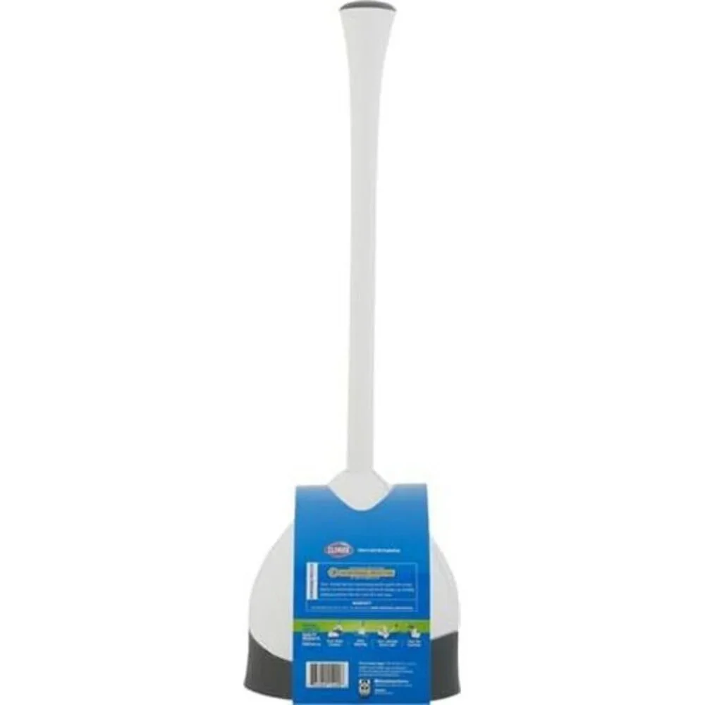 Clorox Toilet Plunger with Holder Heavy Duty Bathroom Caddy Organizer Set